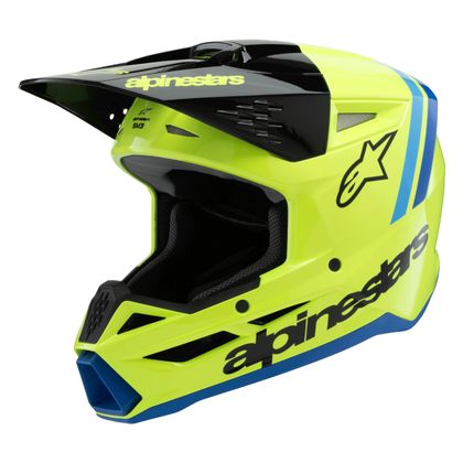 Casque cross Alpinestars SUPERTECH S-M3 - RADIUM - ENFANT - Jaune / Noir
