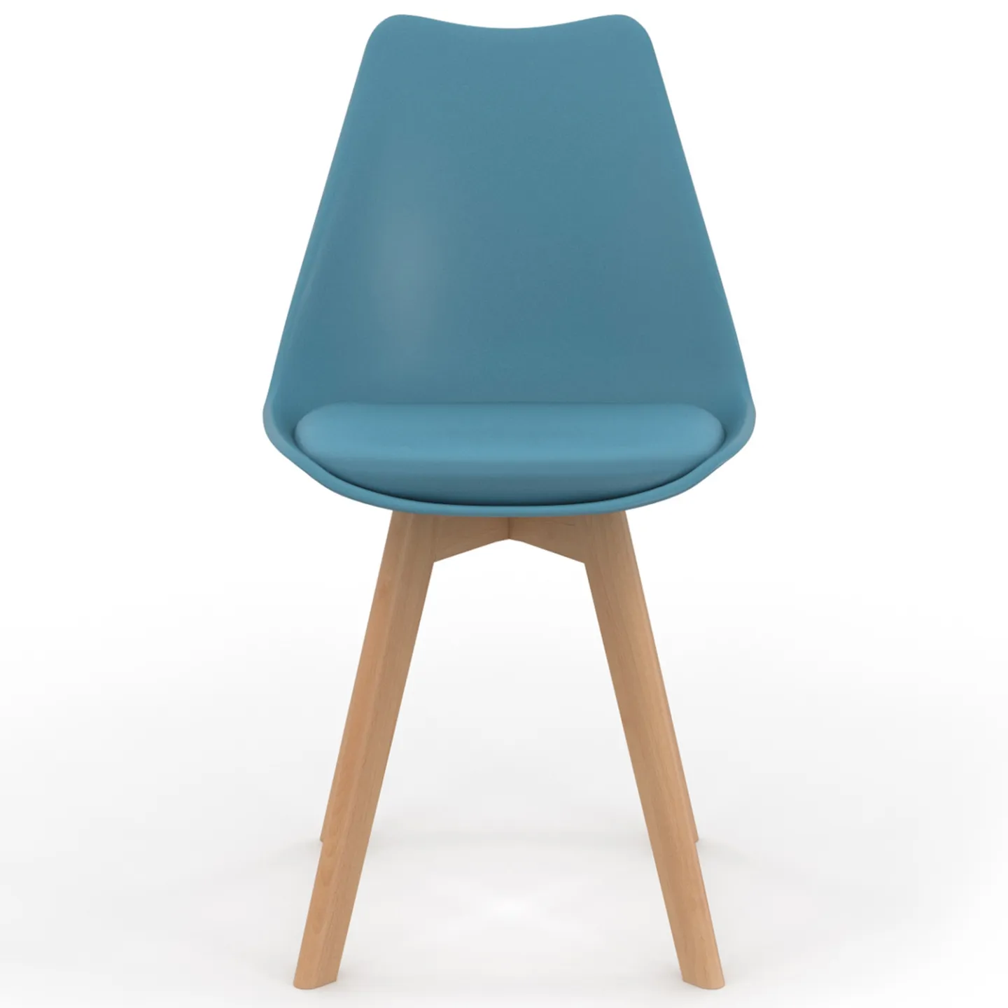 Lot de 8 chaises scandinaves SARA mix color pastel rose x2, blanc x2, gris clair x2, bleu x2