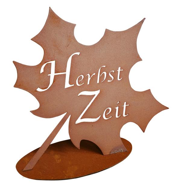 Ferrum Rost-Blatt Herbstzeit, ca. H24 cm