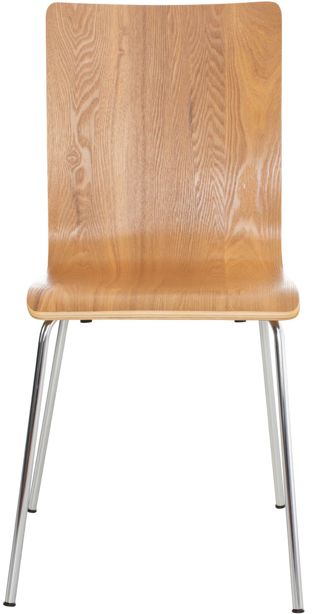 CLP 4er-SetWartezimmerstuhl PEPE mit ergonomisch geformten Holzsitz und Metallgestell I 4x Konferenzstuhl | In verschiedenen Farben erhältlich