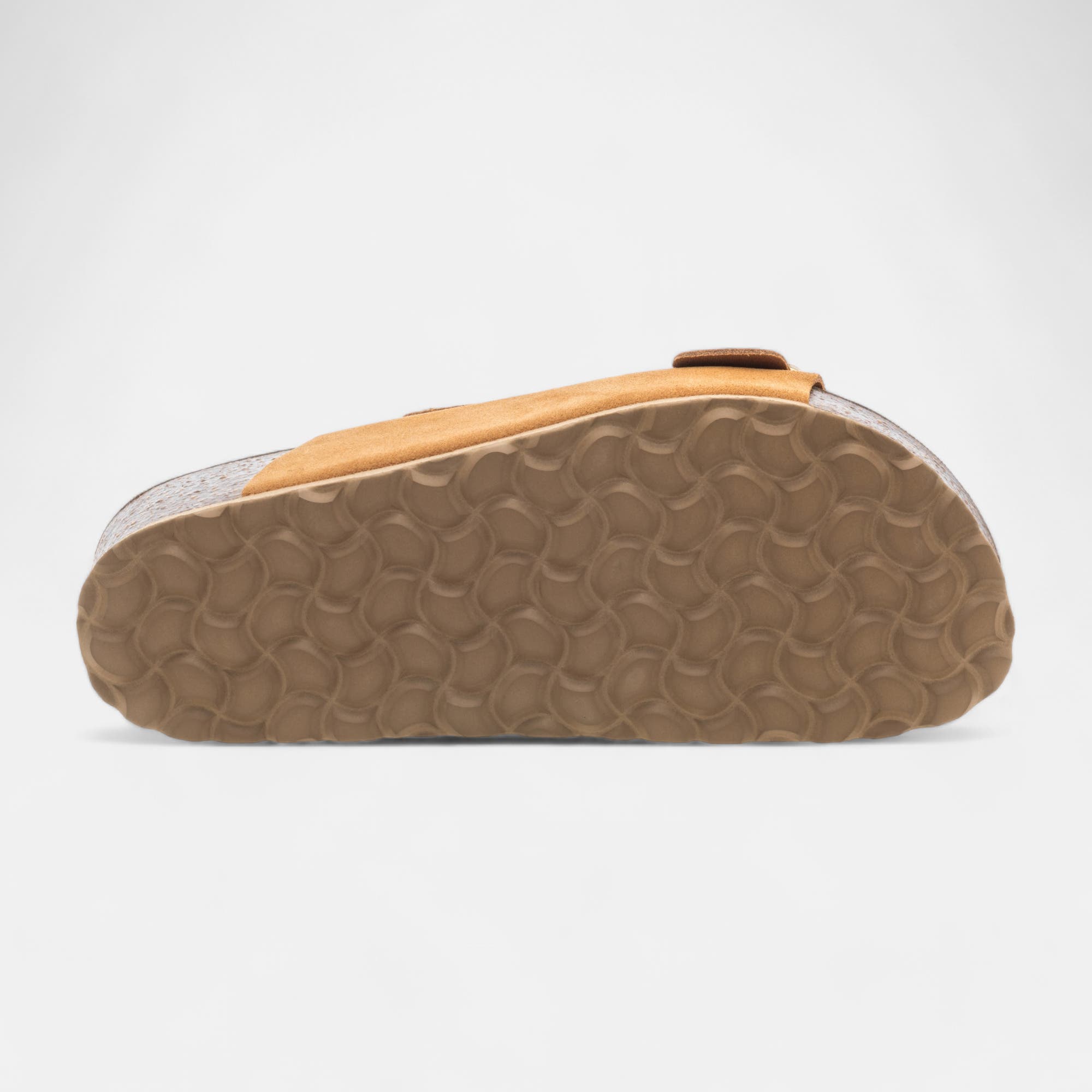 Mules semelle liège Femme en cuir camel