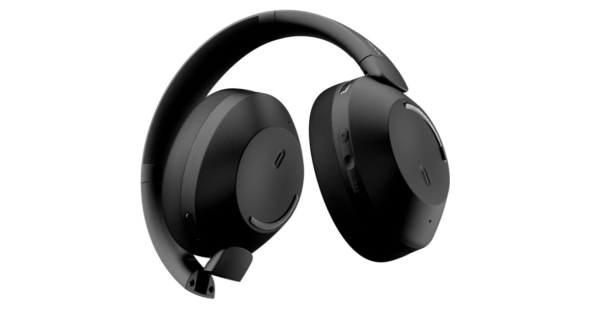MIXXStreamQ C4 ANC Noise Cancelling Headphones over-ear headset  (Zwart)