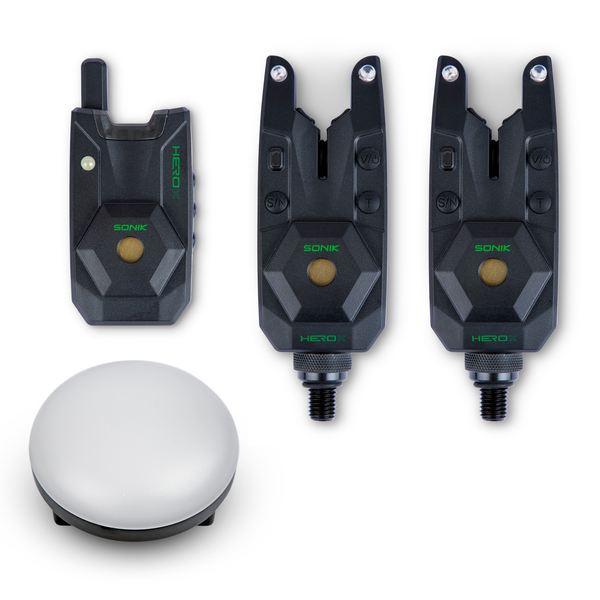Sonik Herox Bite Alarm Set 2 1   Bivvy Light
