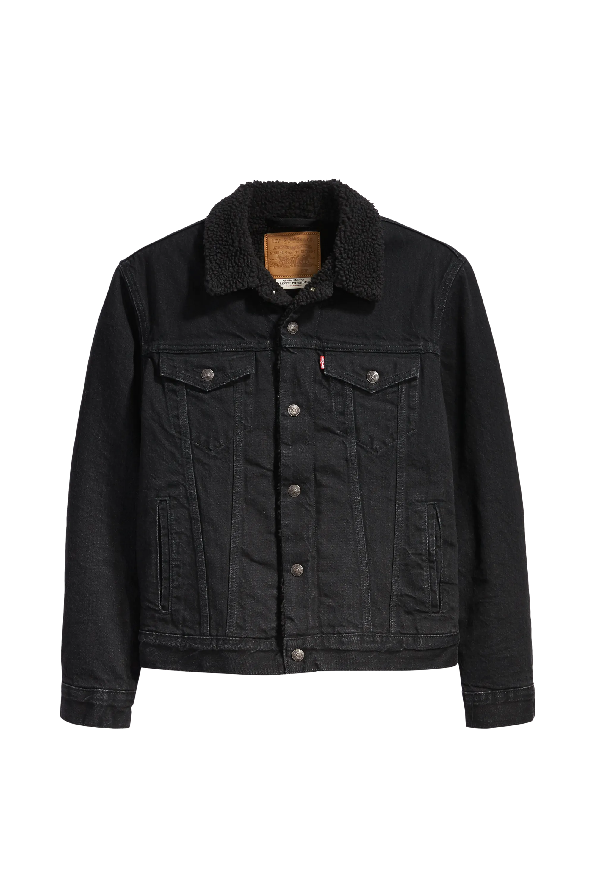 LEVI'S Veste en jean TYPE 3 SHERPA TRUCKER Noir