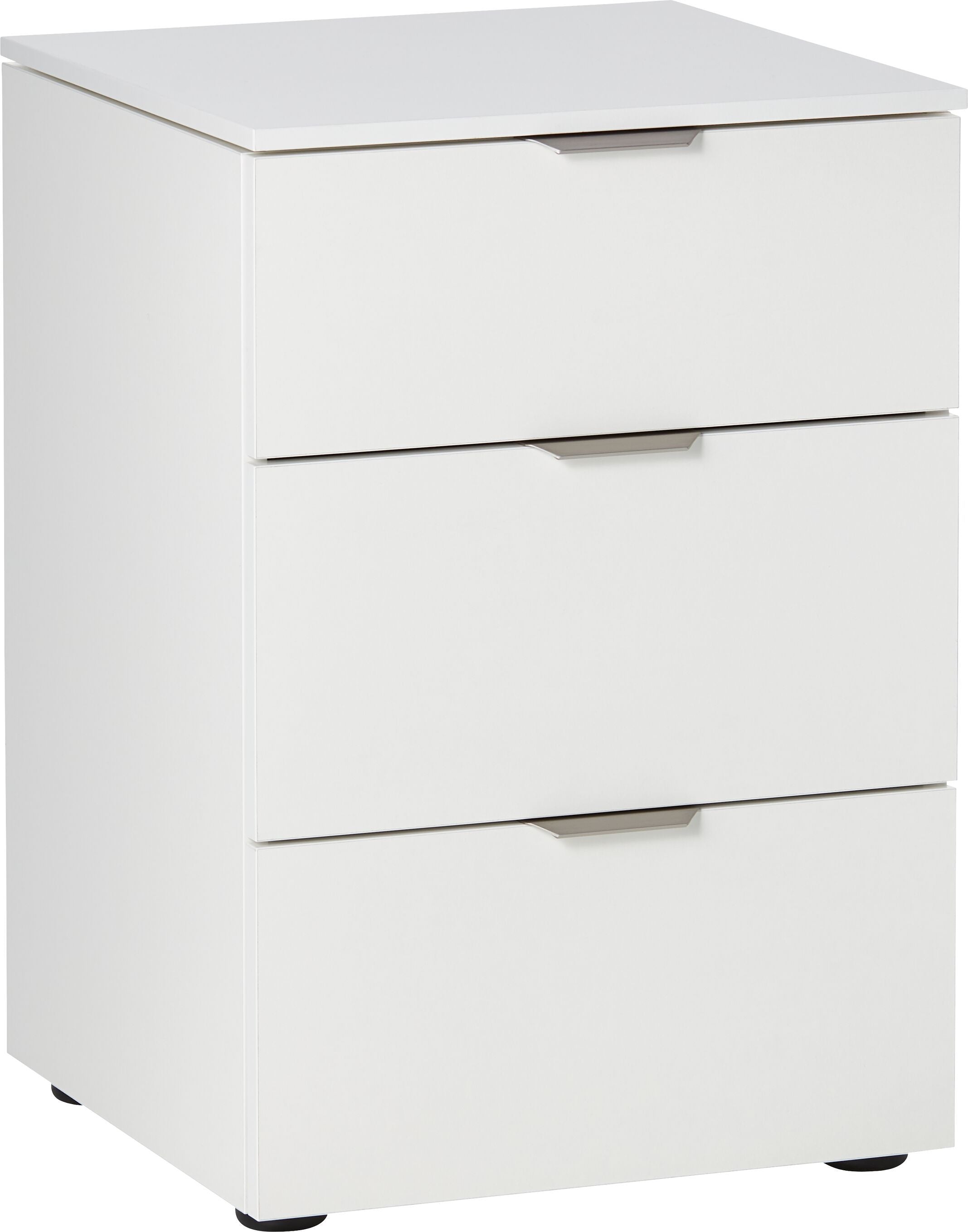 MODUL Nachttisch - Weiss / B: 45.0 cm x T: 43.0 cm x H: 65.0 cm