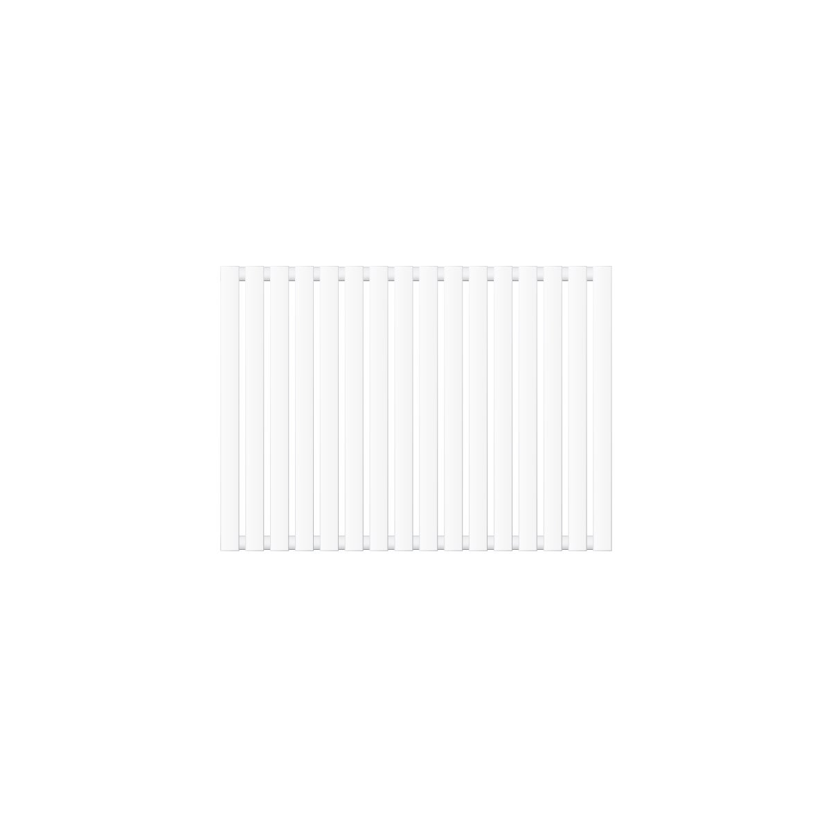 ECD Germany Stella Horizontale Paneelradiator 630 x 865 mm - Wit - Zijaansluiting - Enkellaags - Vlakke radiator Badkamerradiator Design Vlakke radiator Designradiator Verwarmingspaneel