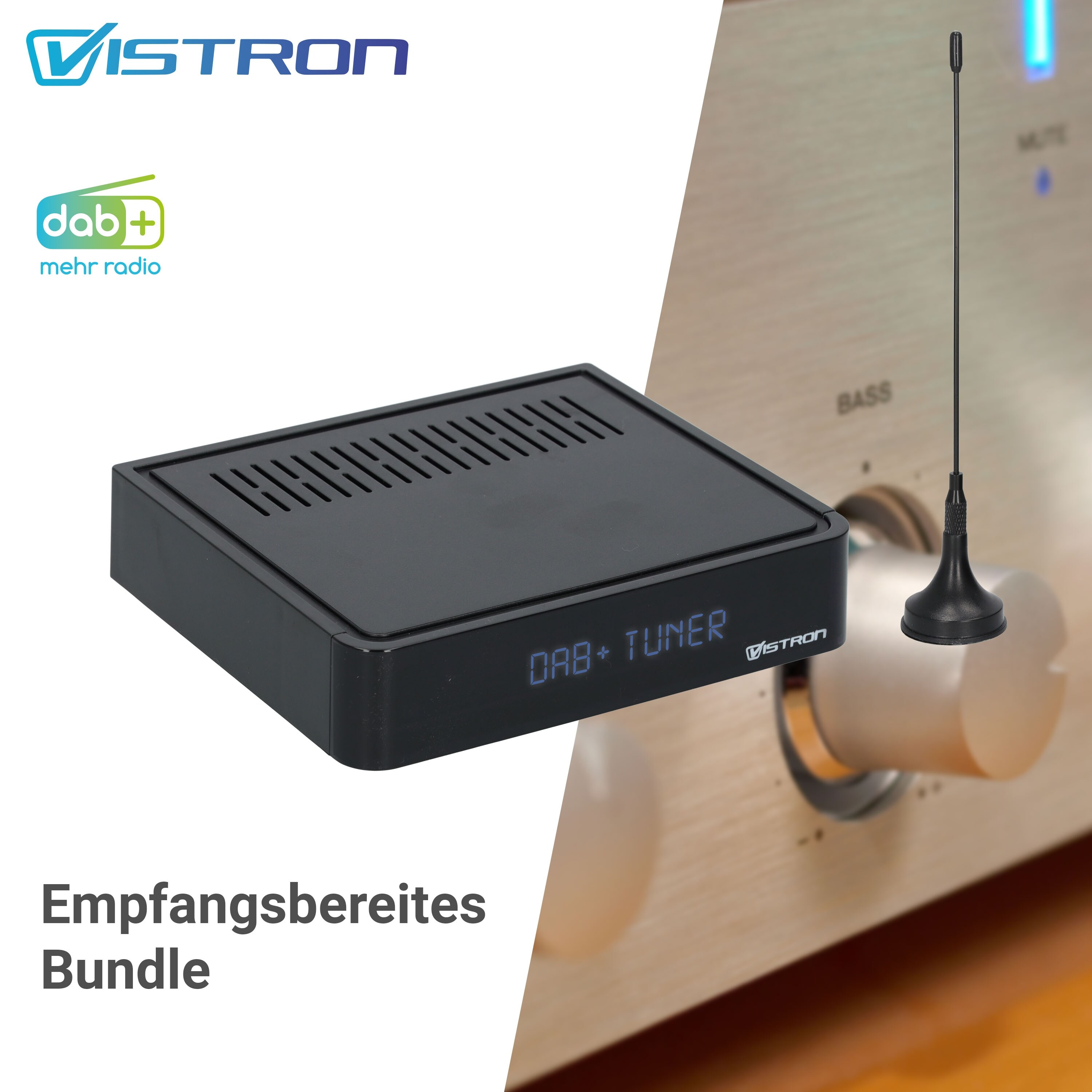Vistron Vistron YOUTUNE1 DAB+ & UKW Radiotuner inkl. Antenne