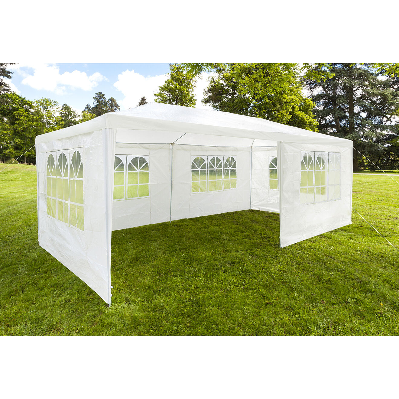 Sourcidys Tente de reception 4 murs  blanche - 3x6 m