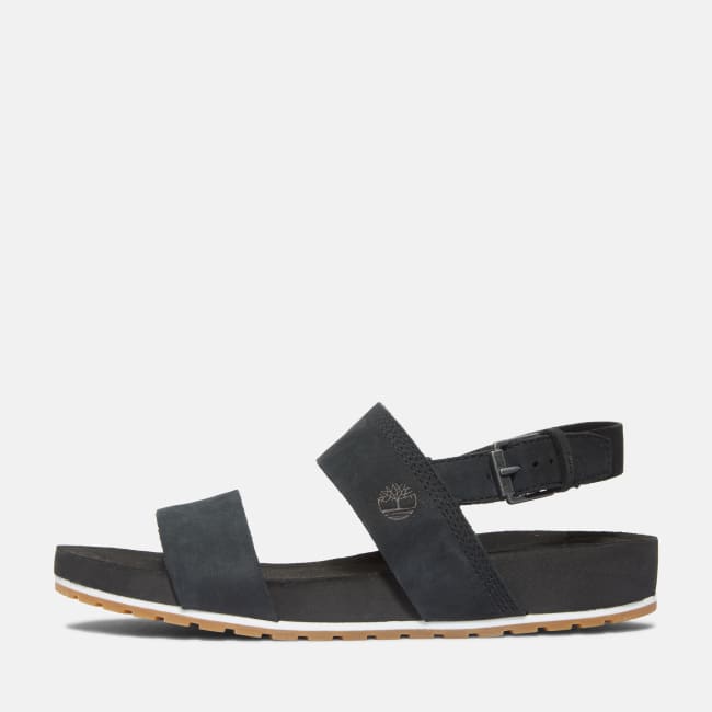Sandalo a Doppia Fascia Malibu Waves da Donna in                colore nero
