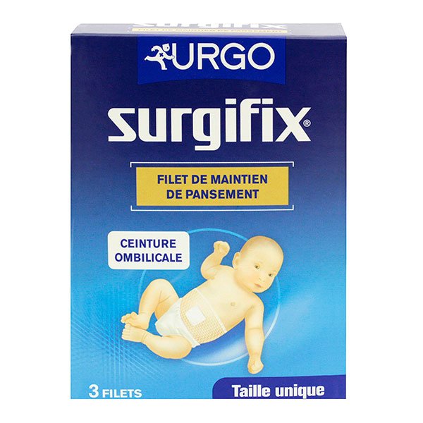 Surgifix 3 filets de maintien de pansement ceinture ombilicale