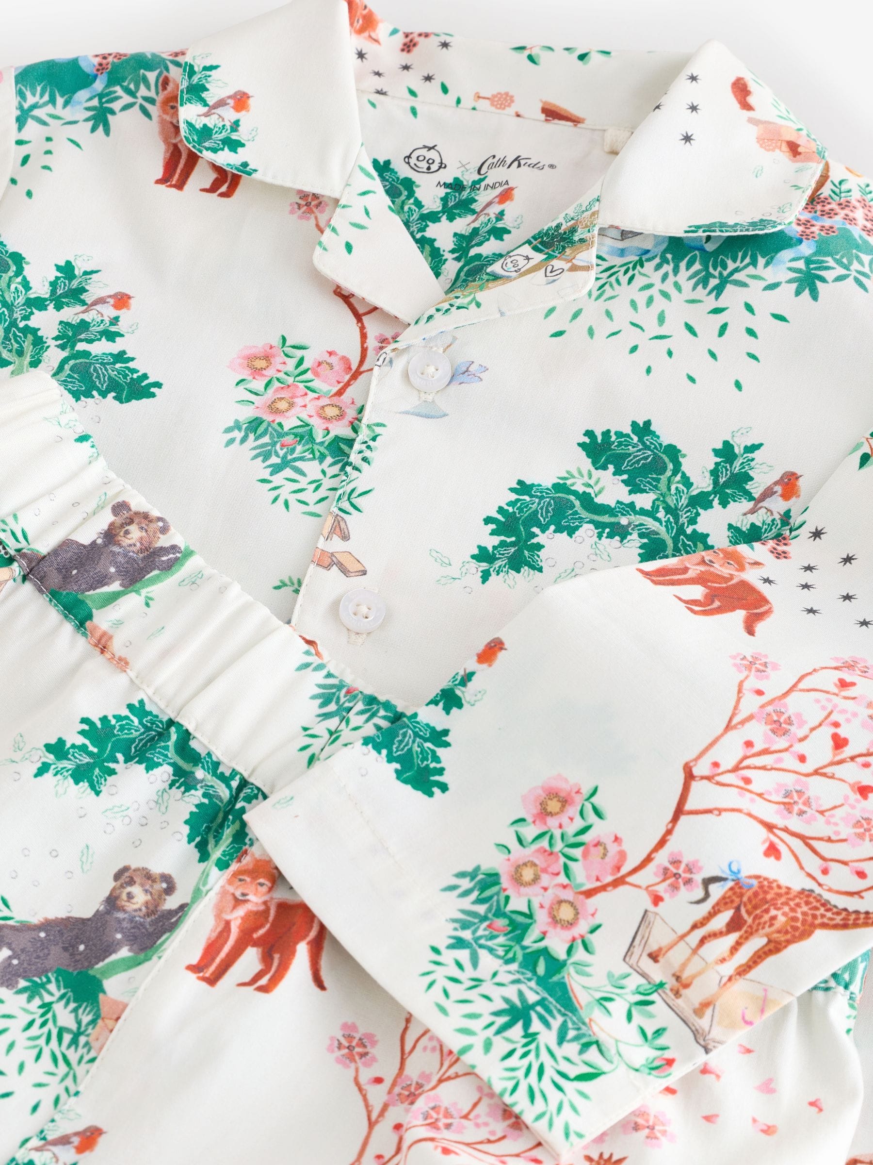 Crème - Cath Kidston Great Ormond Street Button Through Pyjamas