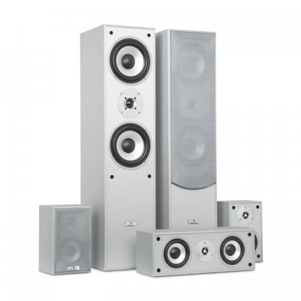 Auna Surround Conjunto de Caixas de Altifalante Home Theater 335 Rms Prata