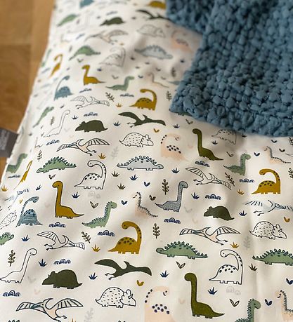 Nørgaard Madsens Bettwäsche - Baby - Weiß m. Dinosaur