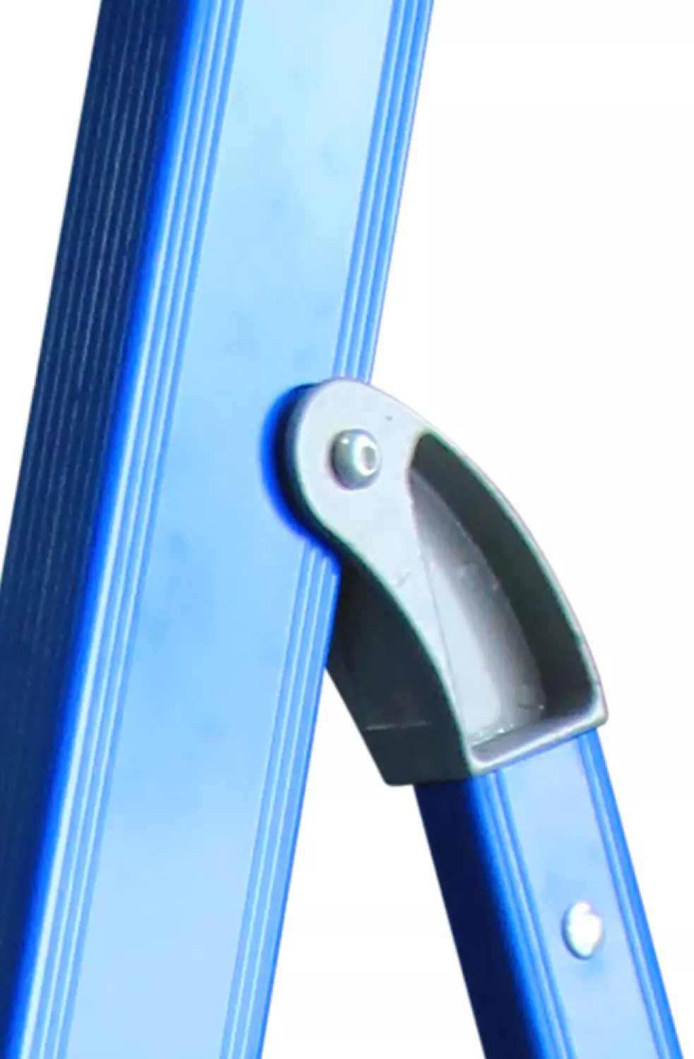 ASC 200302 Premium BT Trap - Enkel - Aluminium met blauwe coating - 4 treden - max. werkhoogte 3.00 m.