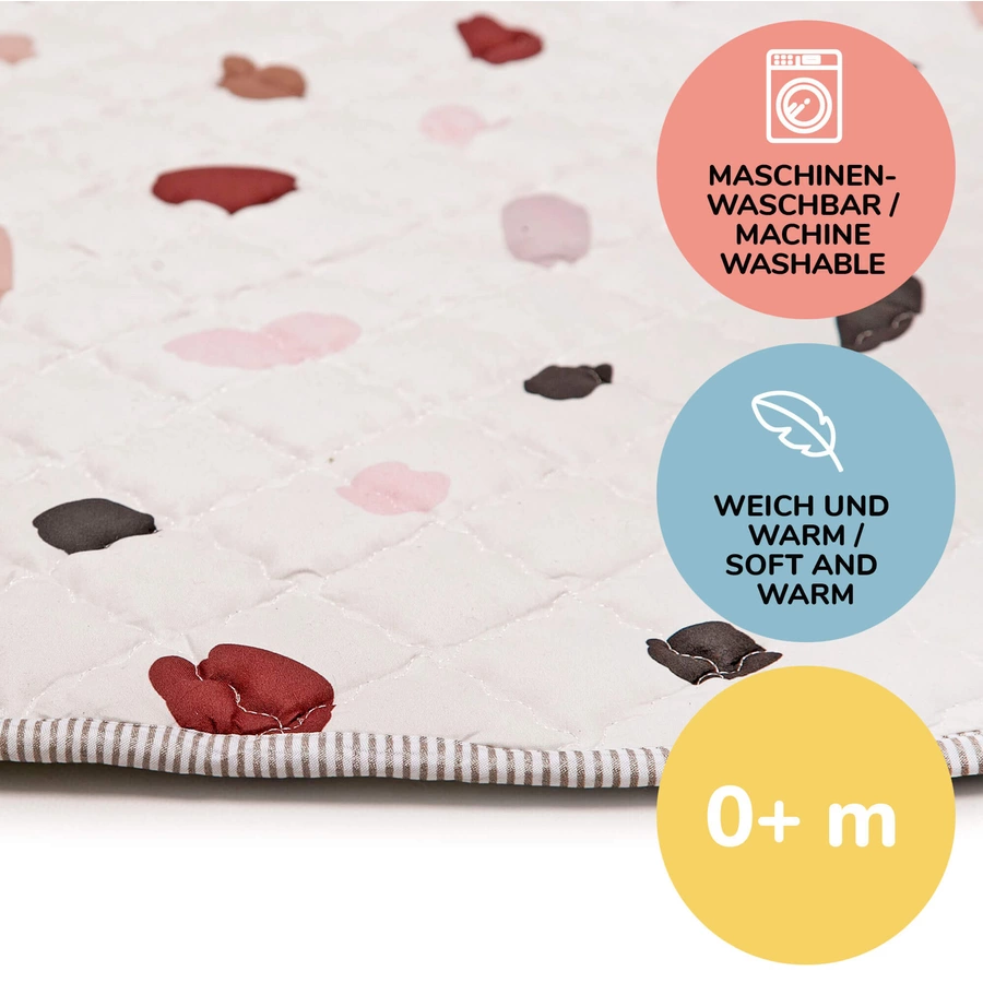 Hakuna Matte gesteppte Krabbeldecke - Konfetti