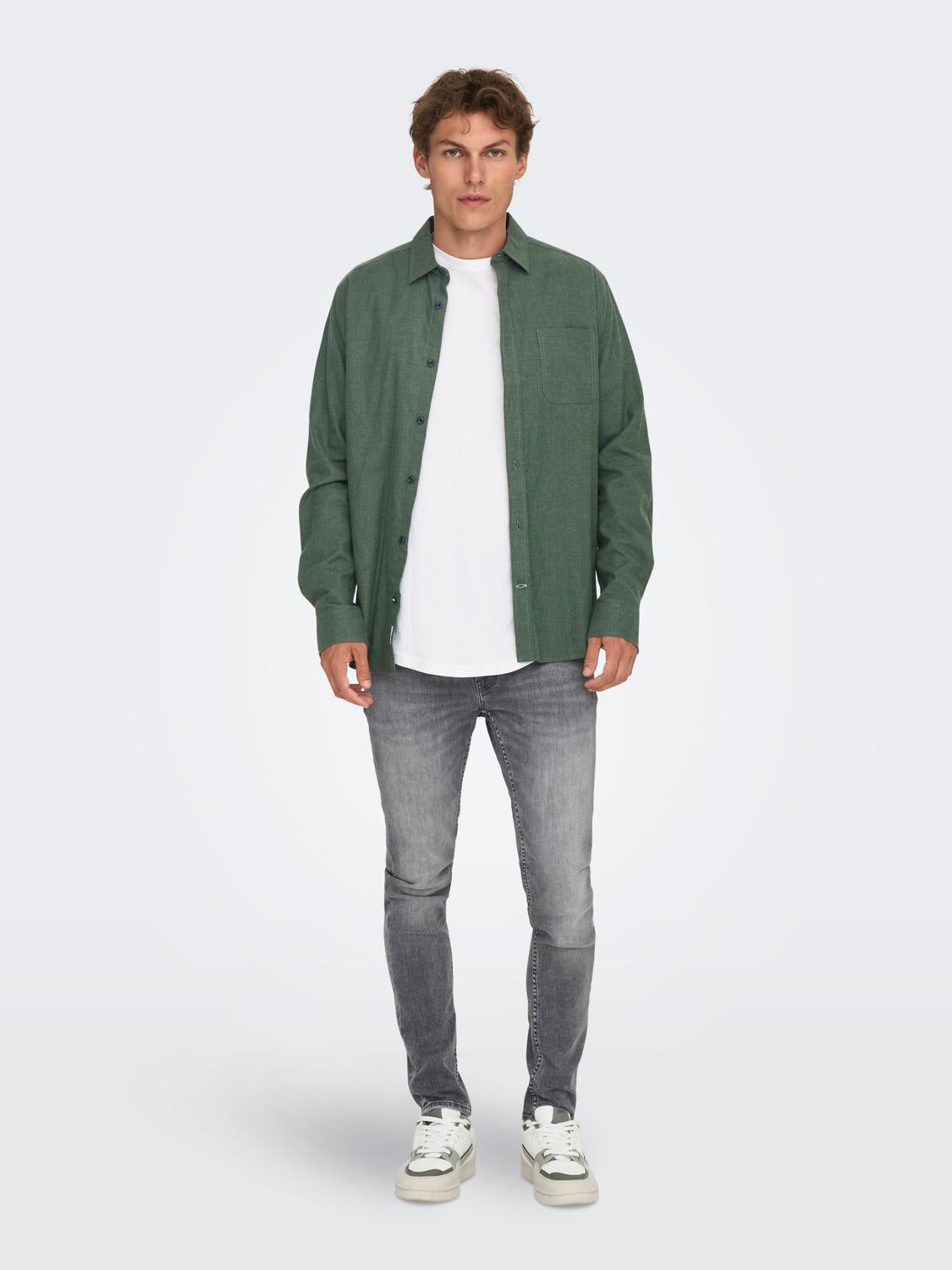 ONSROAD Hemd Castor Gray
