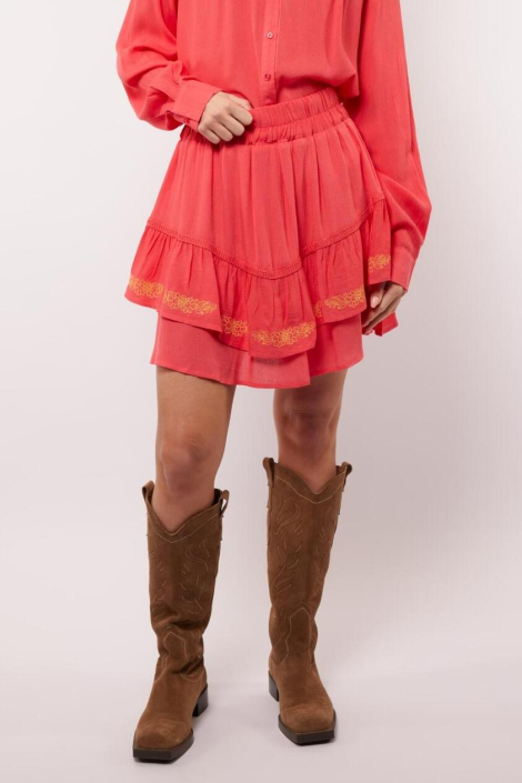Fluresk roze dames rok