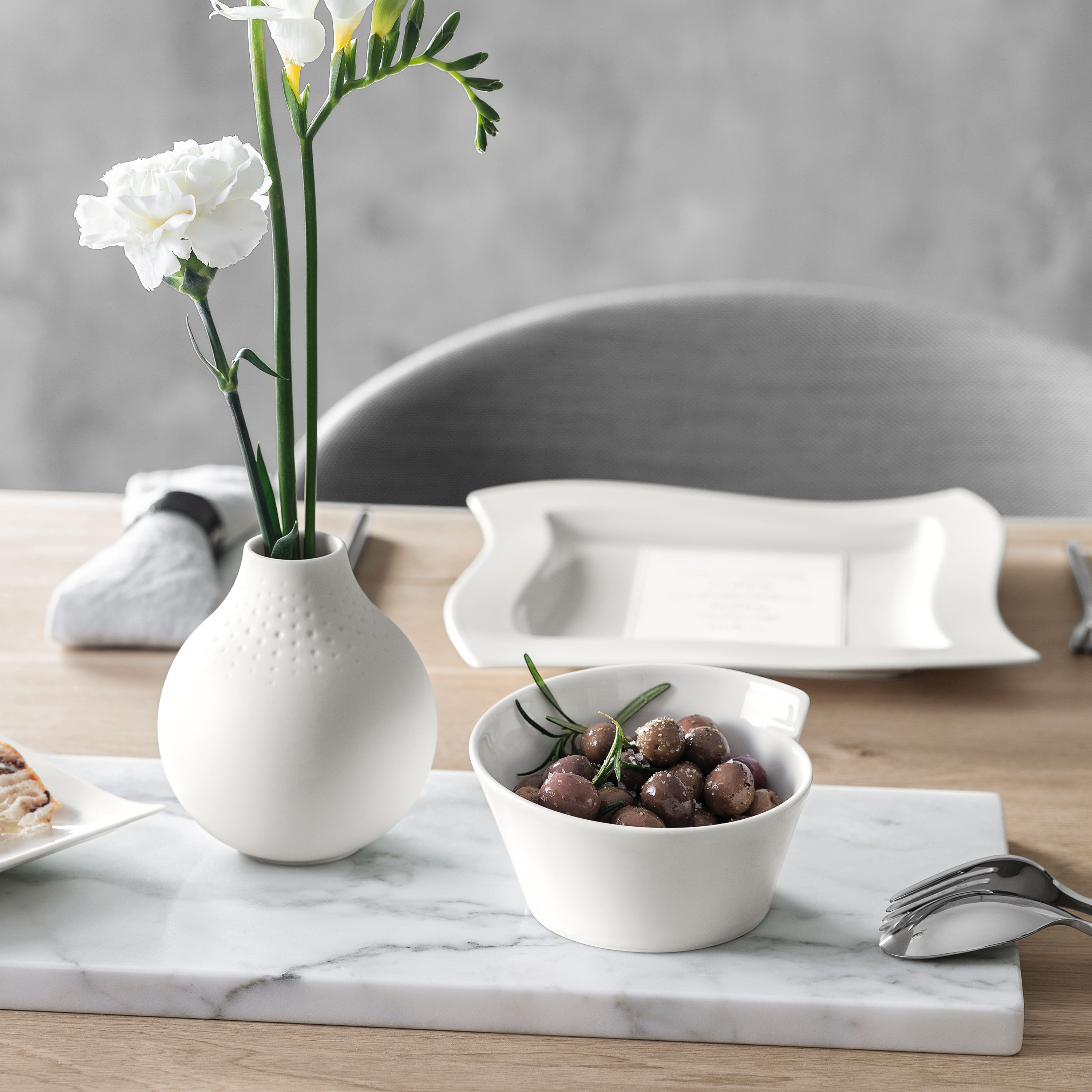 NewWave Cereal bowl White, 8.2 oz, Premium Porcelain