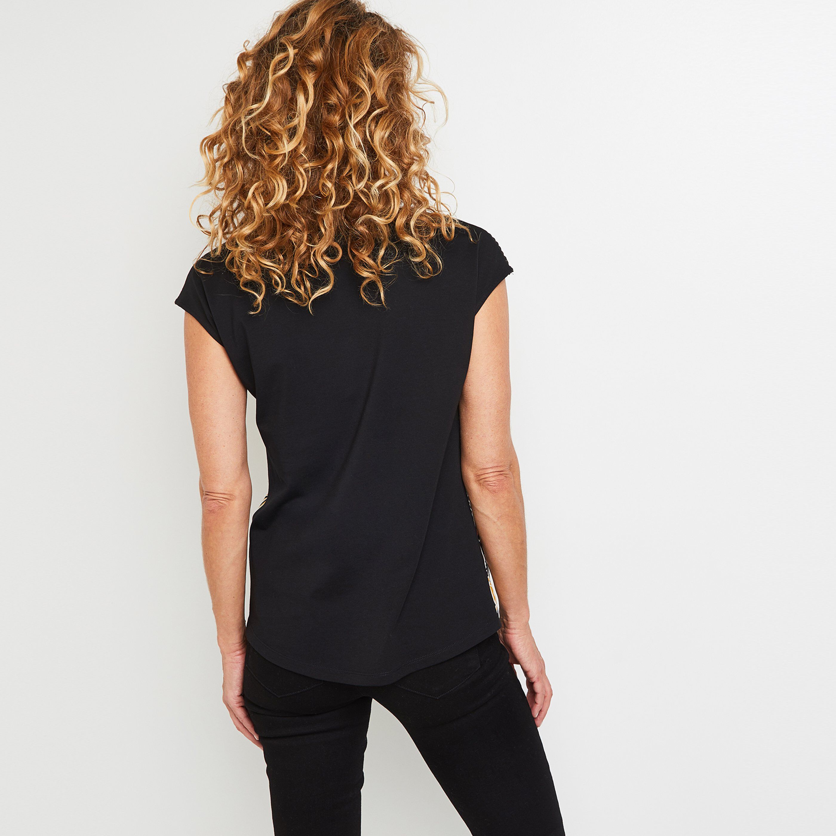 Tshirt imprimé femme - NOIR