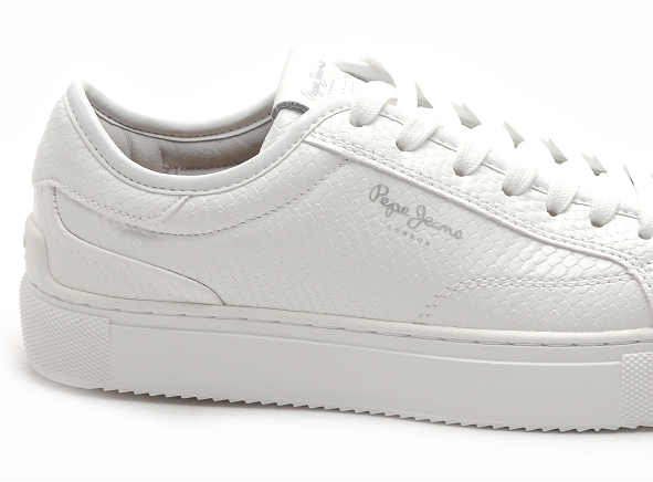 Pepe jeans basses femme adams snaky  pls31539 blanc