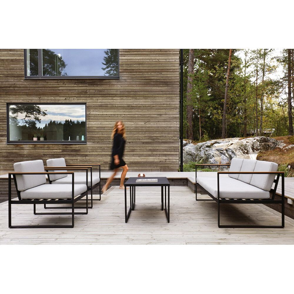 SOFAGRUPPE SENSUM HASSELUDDEN TEAK SVART