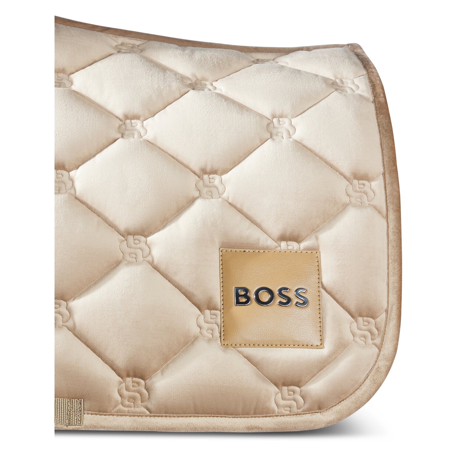 BOSS EQUESTERIAN Schabracke Samt, BOSS EQUESTRIAN  - camel - Warmblut/Dressur