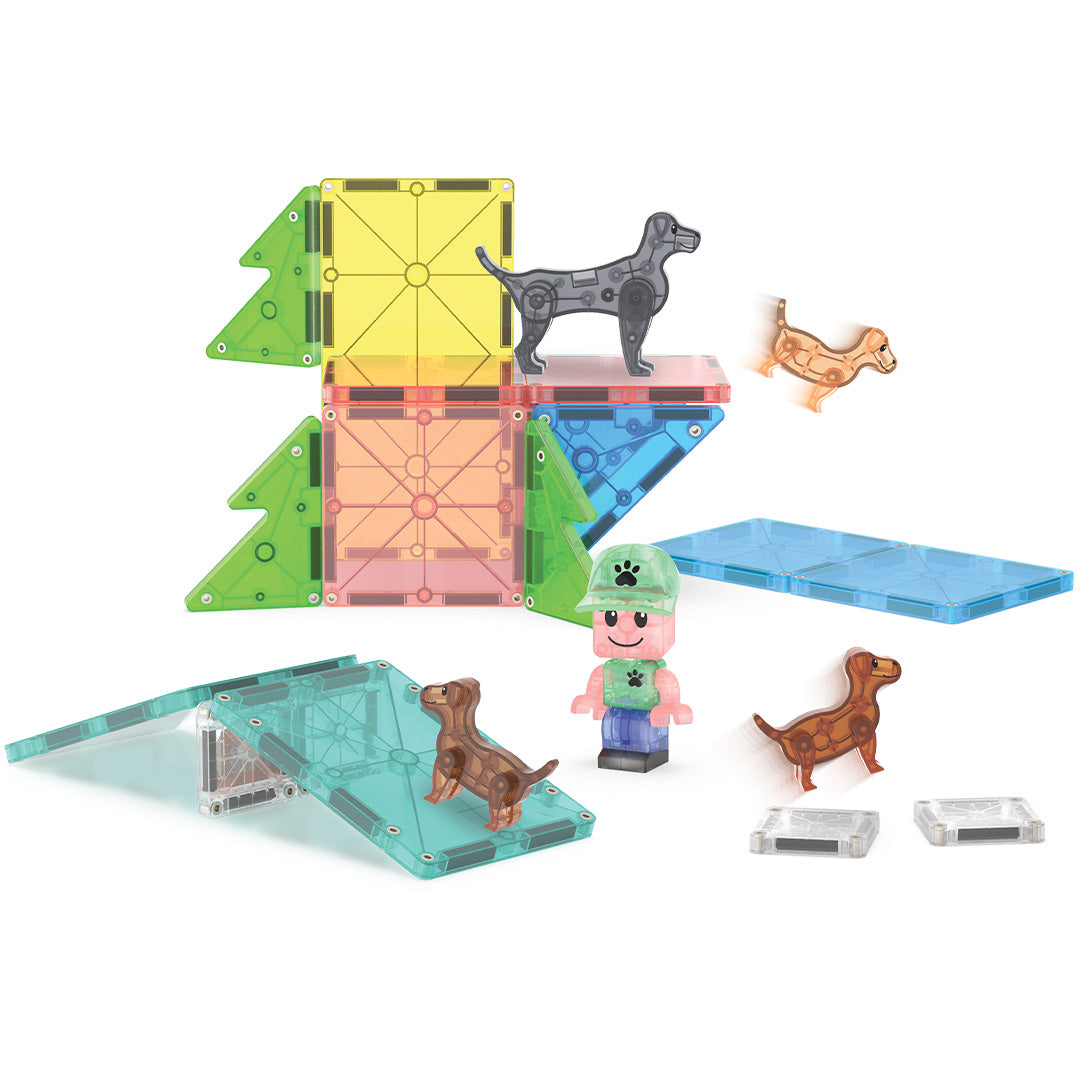 magna-tiles magnetische tegels puppy park - 27st