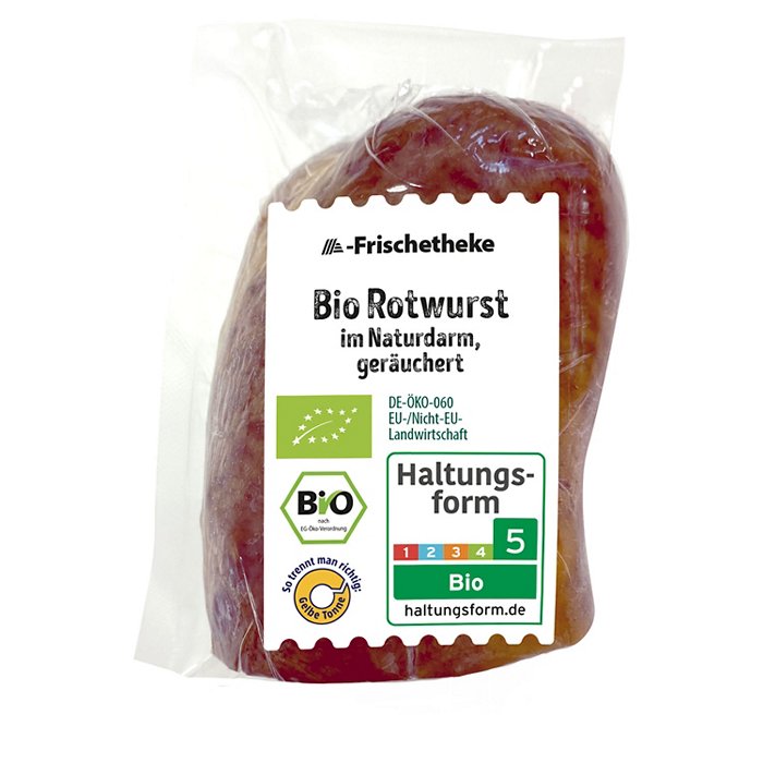 Bio-Rotwurst in der Krause 1 kg