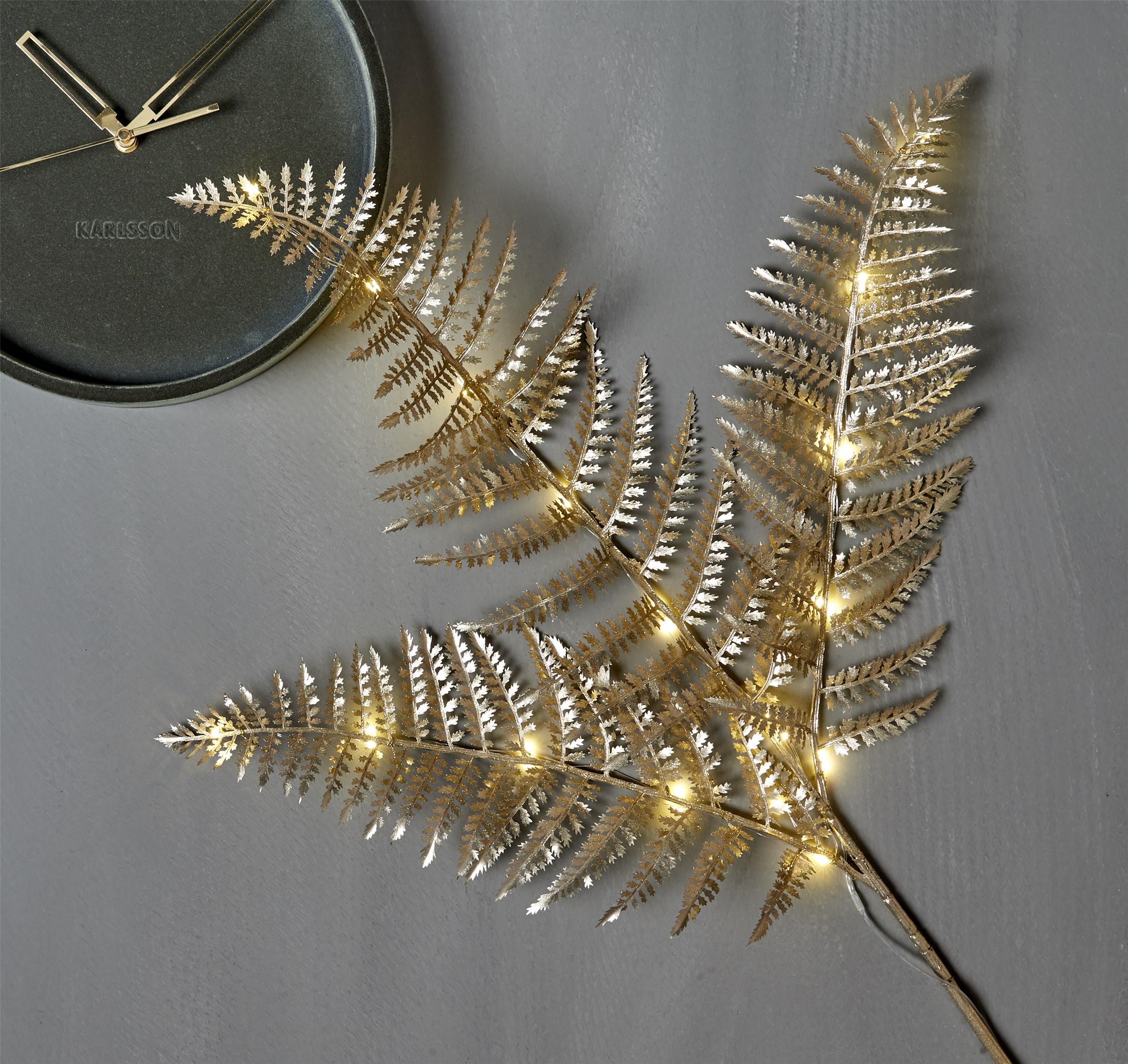 Bregne LED kunstig plante 102 x 44 cm