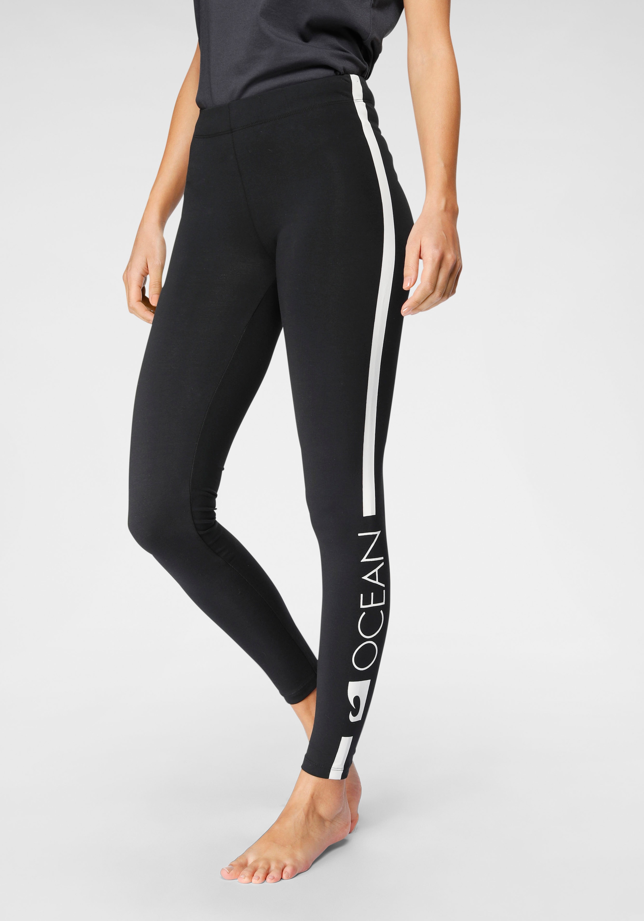 Ocean Sportswear Leggings  mit Kontraststreifen und Logodruck