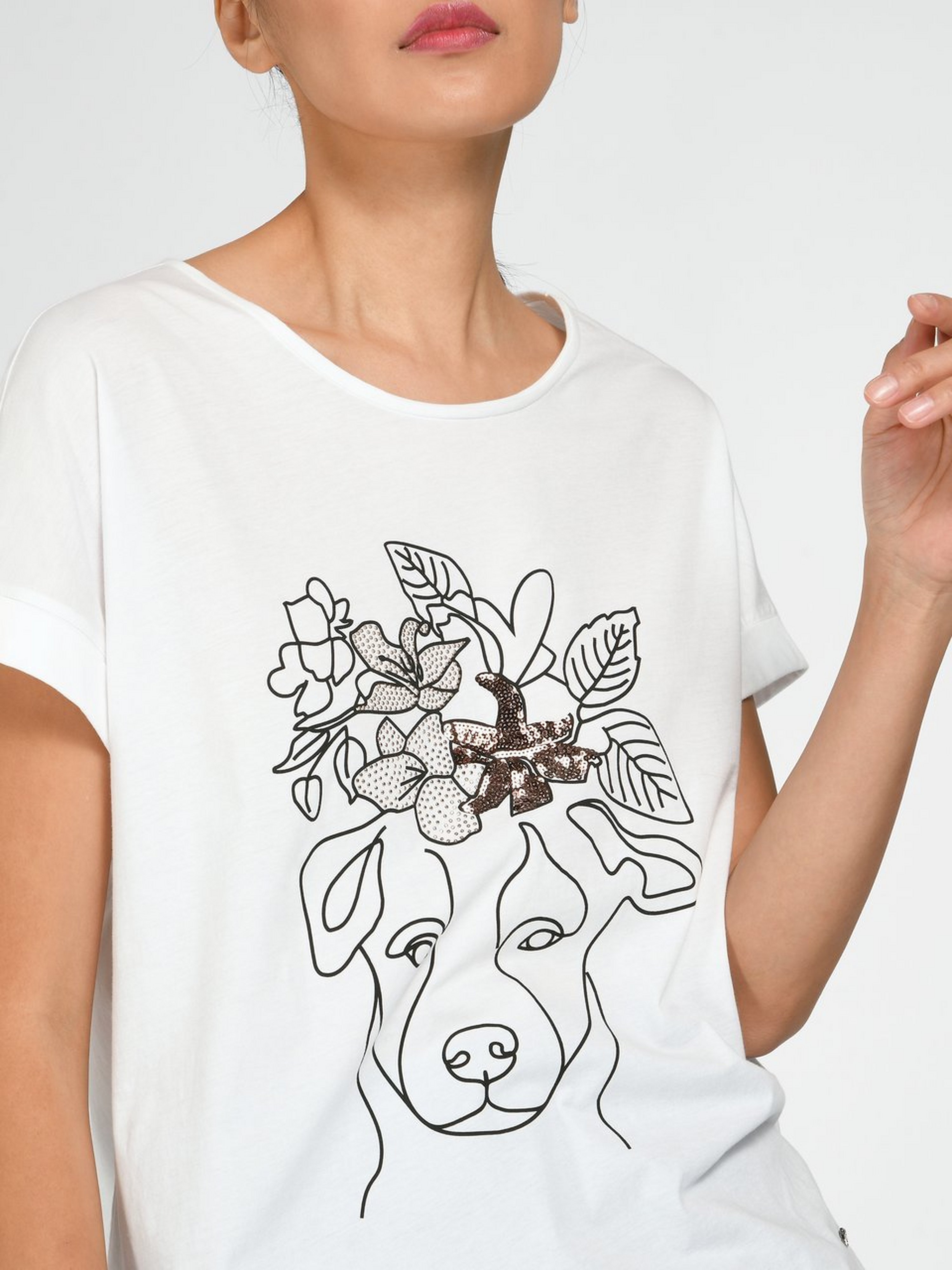 Rundhals-Shirt
