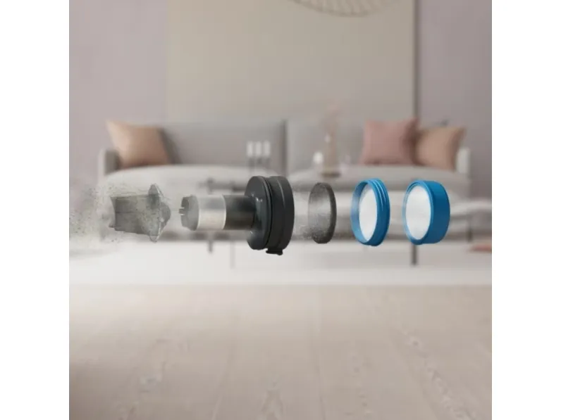Electrolux EP71UB14DB, Stick vakuum, Poseløs, Blå, 0,3 L, 11,5 l/s, Rektangulær