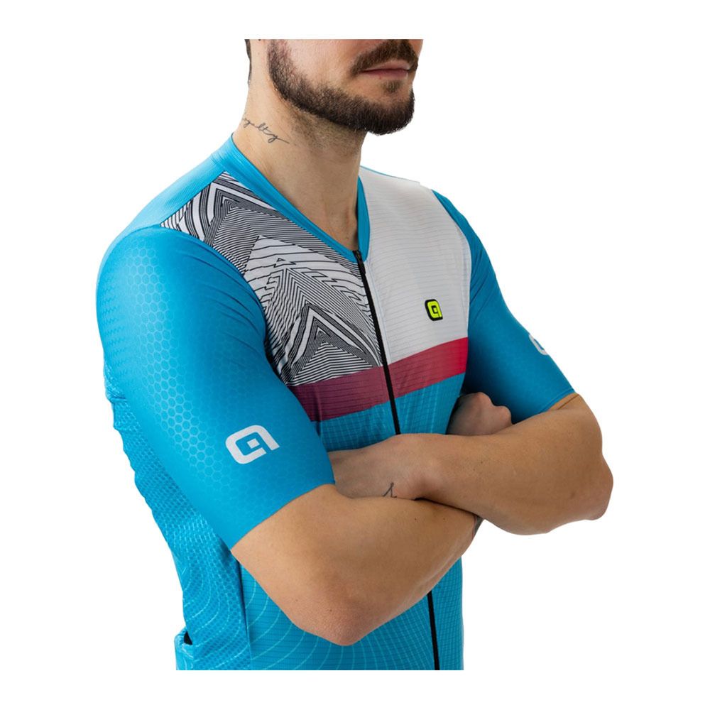 Ale ZIG ZAG - Maillot Homme light blue