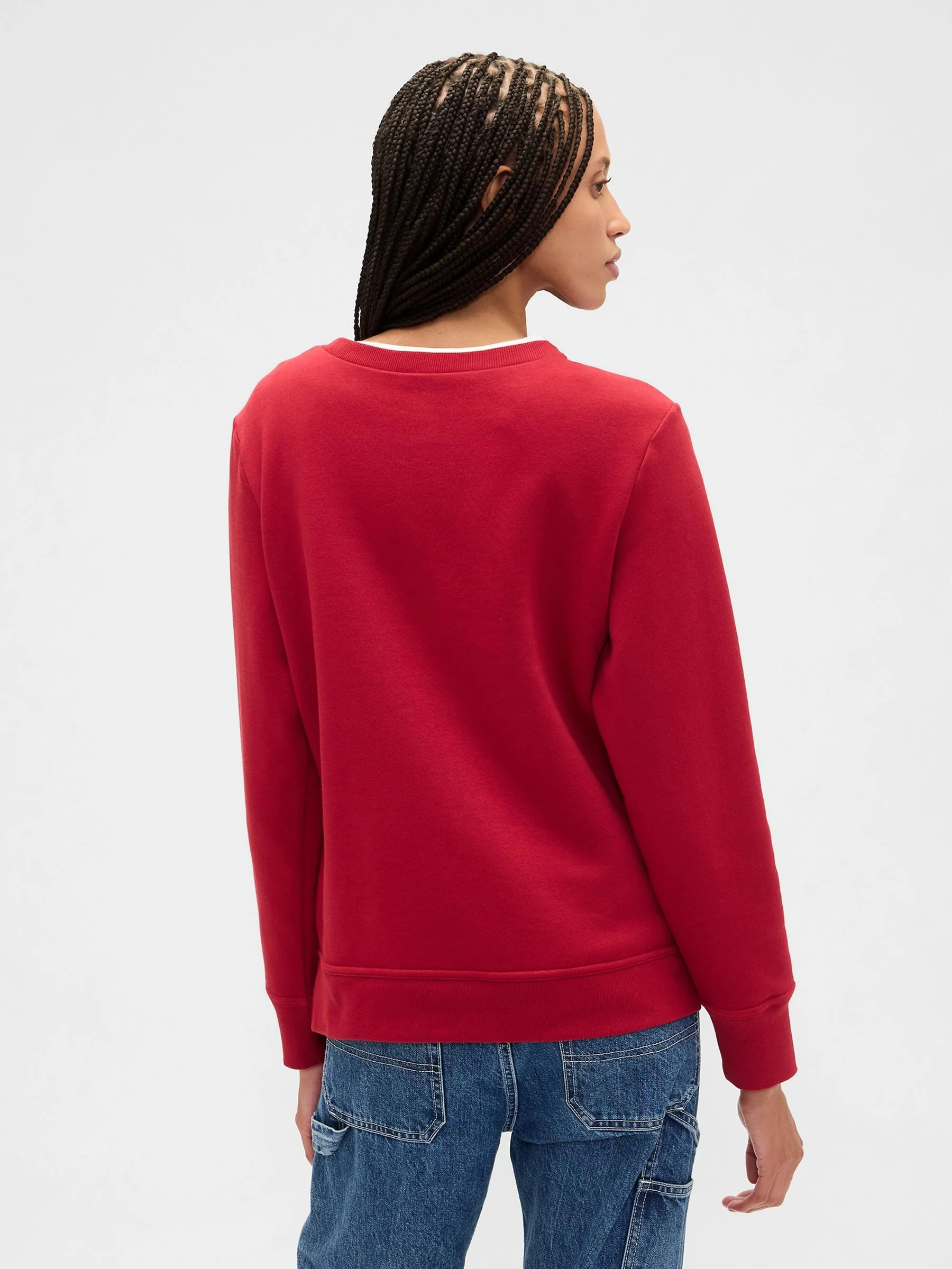 Rood - Gap - Relaxed sweatshirt met logo