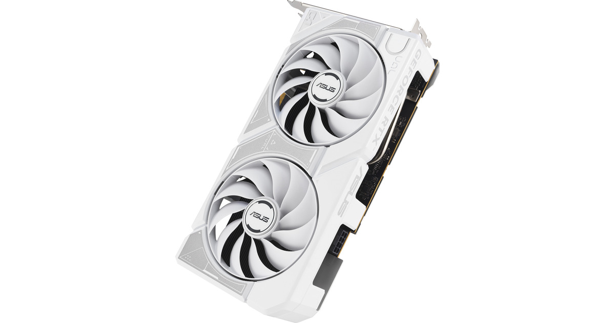 ASUSGeForce RTX 5060 DUAL OC WHITE 8GB grafische kaart  (Wit, DLSS 4, 3x DisplayPort, 1x HDMI 2.1)