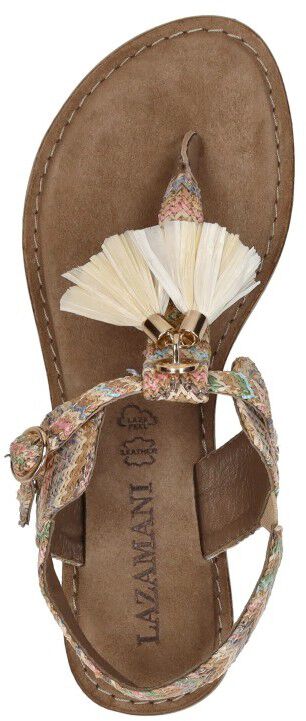 Lazamani Sandalen Plat beige