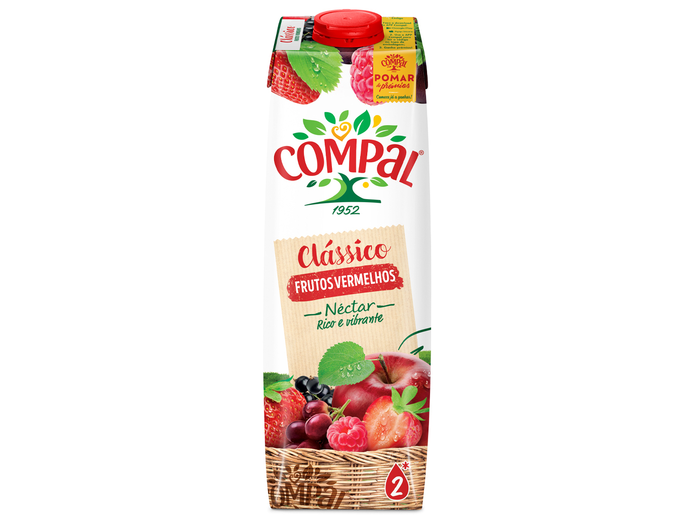 NÉCTAR COMPAL CLÁSSICO FRUTOS VERMELHOS 1L