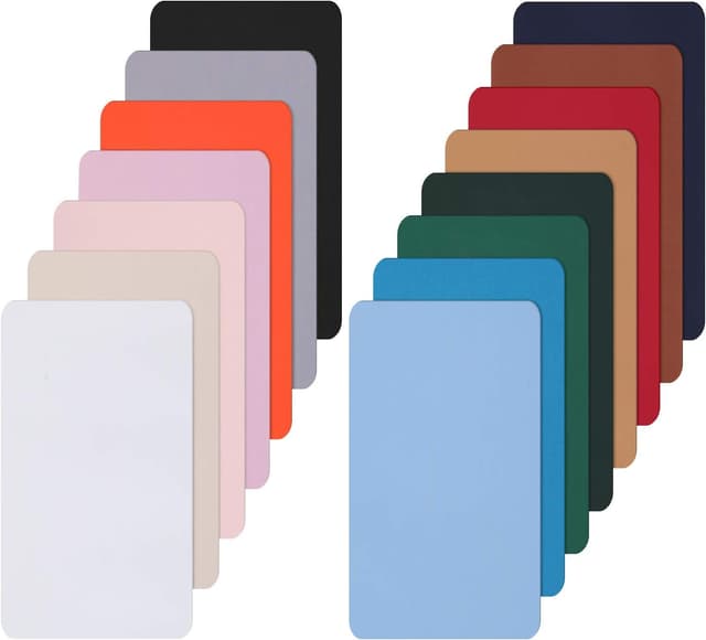 15 stykker nylon vandtætte selvklæbende reparationsplastre MultiColor