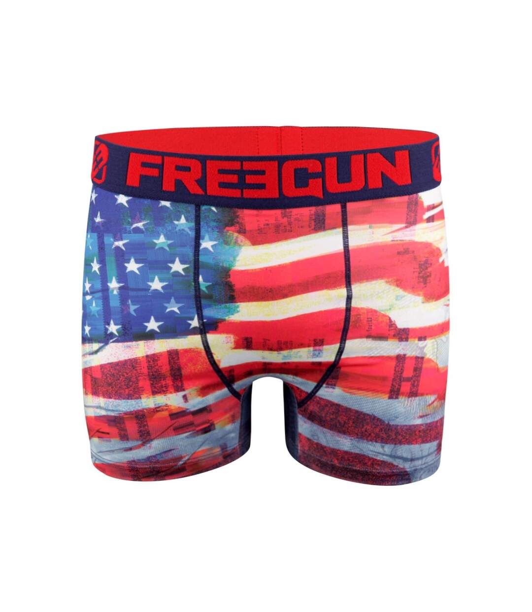 FREEGUN Calecons Boxers Slips Sous-Vetements Homme Microfibre Imprimé (Lot de 5)