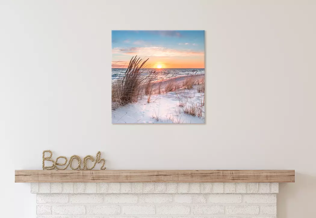 Wandbild 55 x 55 cm Beautiful Sunset VIII