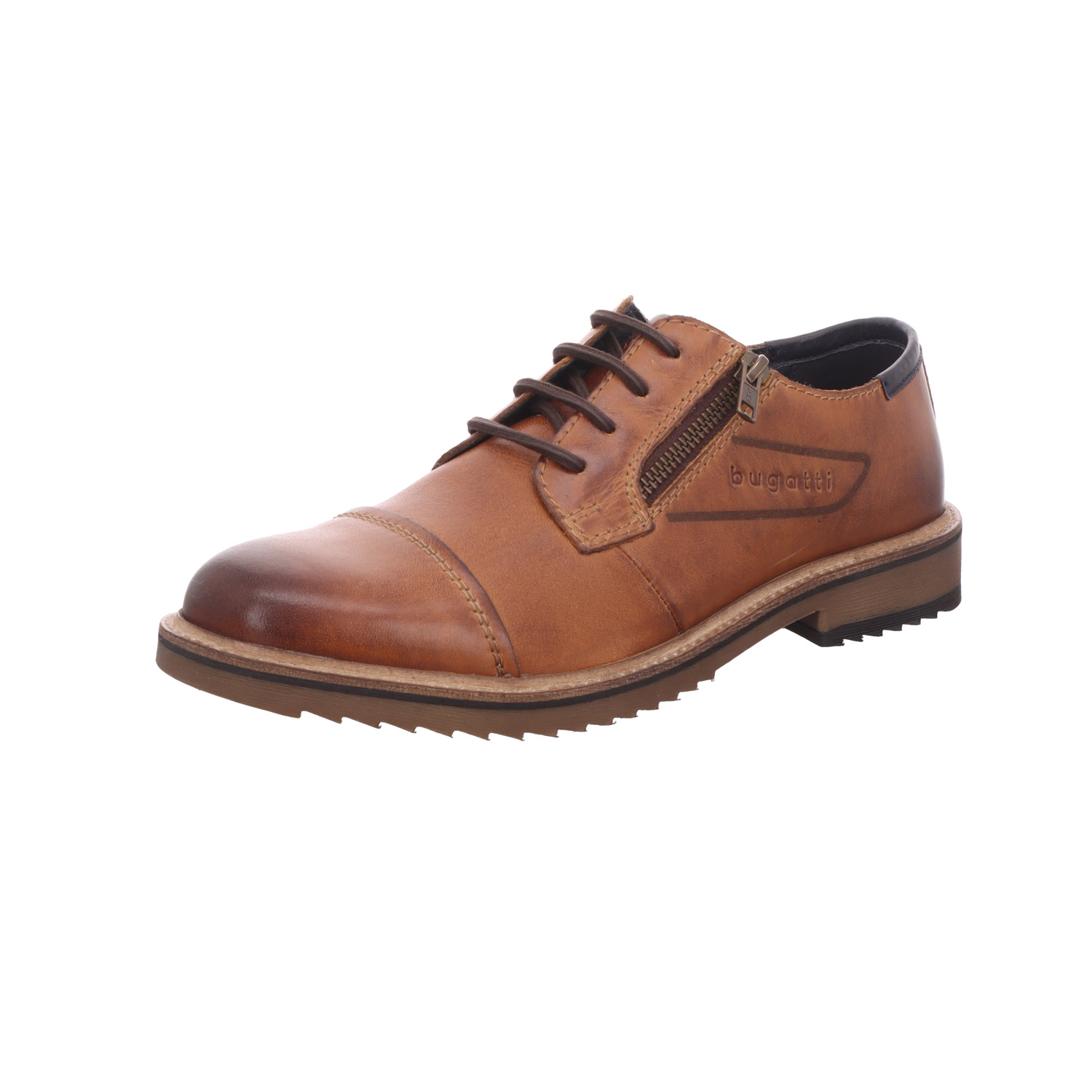 Bugatti Herren-Schnürhalbschuh Braun