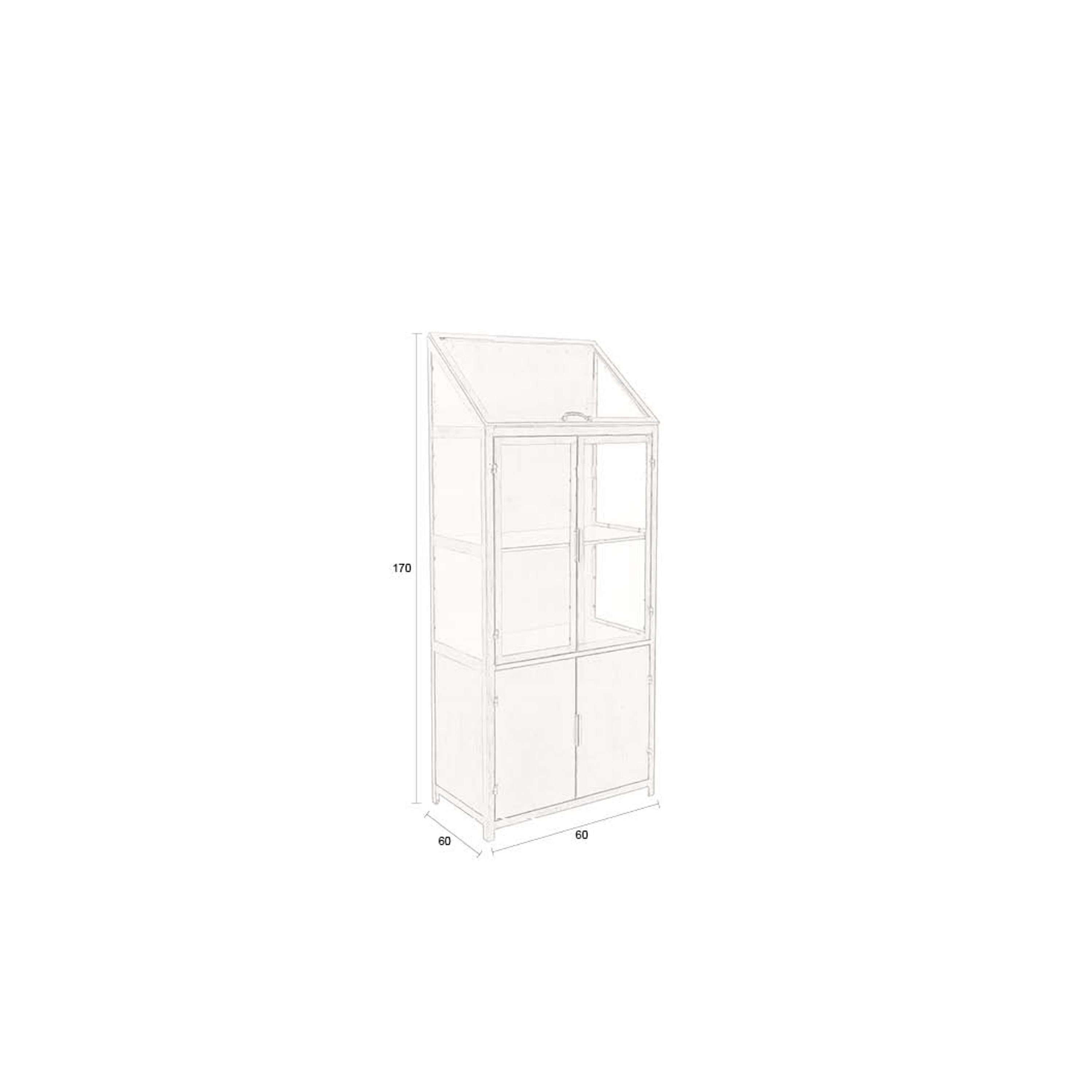 Dutchbone Monviso Kast - Grijs