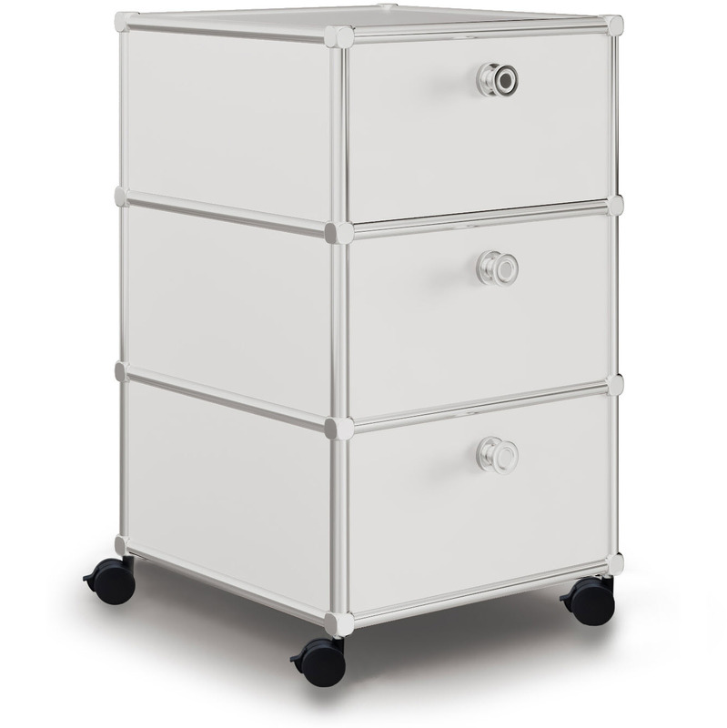 Rollcontainer VEROM, 3 Schubladen, 40 cm