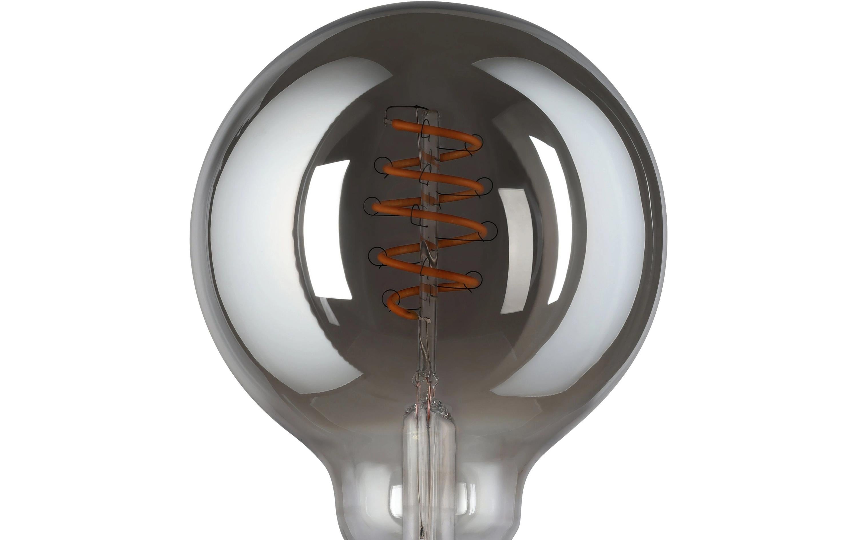 Lampe 4 W E27 WarmweissSmart-Home Connect.z LED Leuchtmittel aus schwarz bedampftem Glas