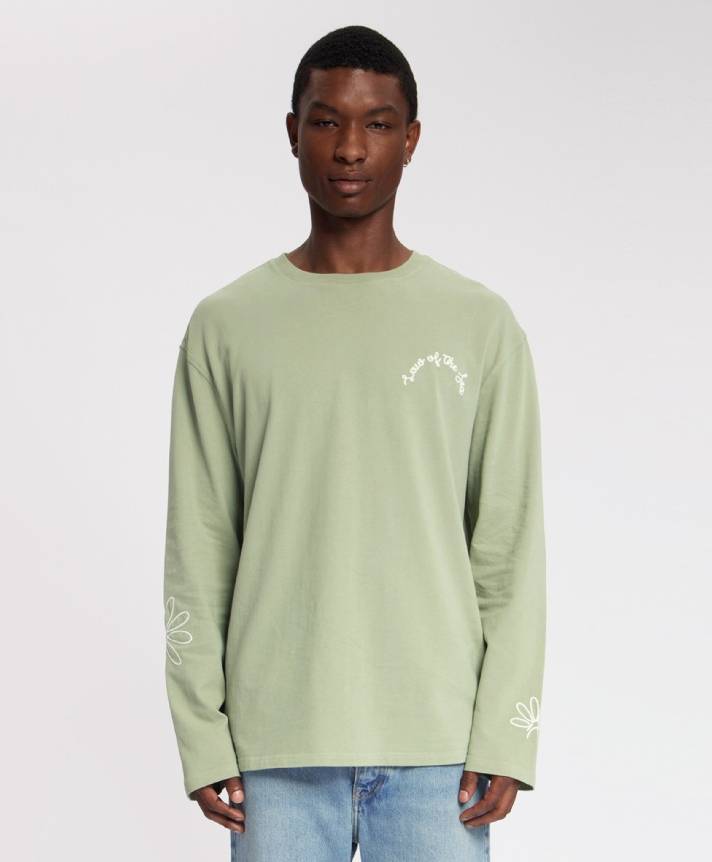 Law of the Sea Heren longsleeve groen