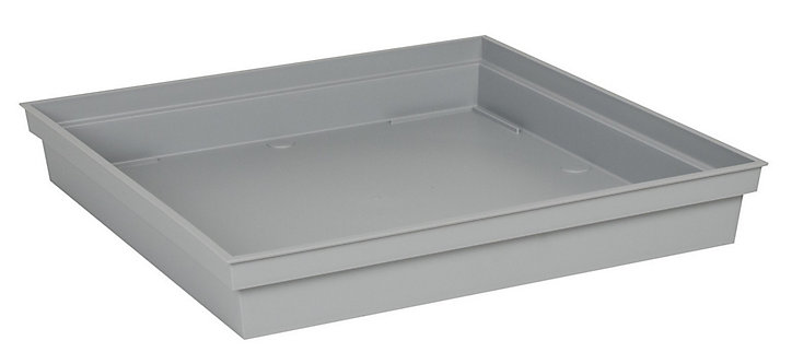 Soucoupe pour pot gris clair 40 x 40 cm