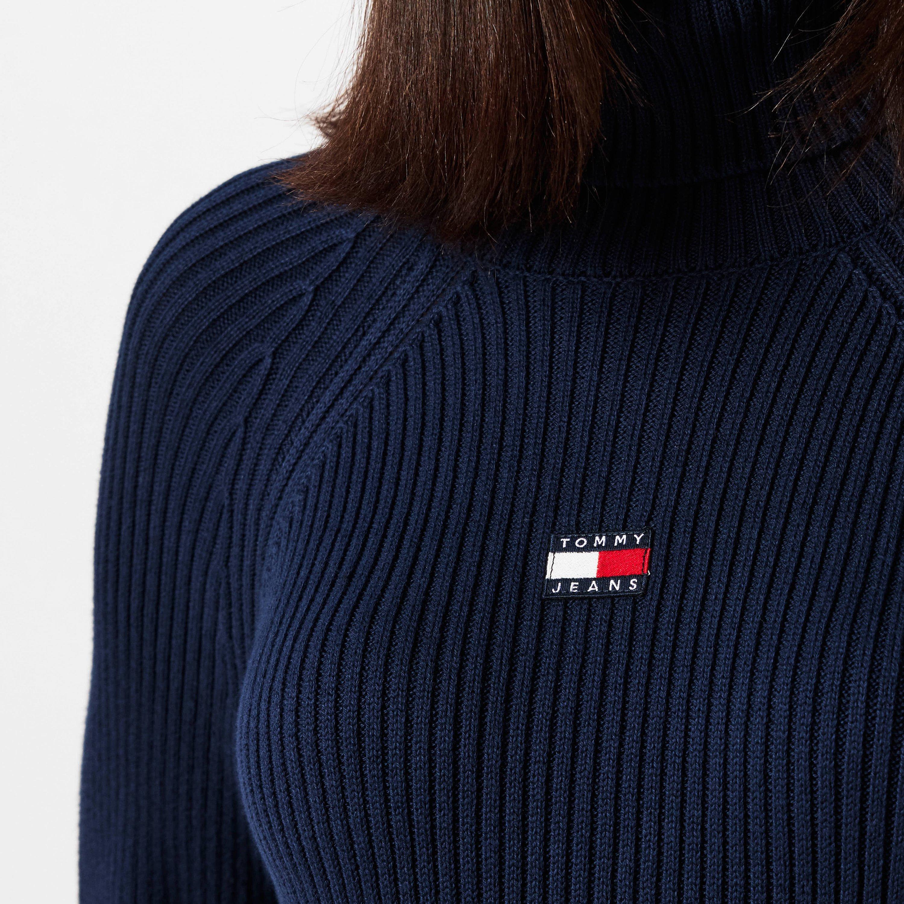 Tommy Jeans Mockneck Badge Sweater dress