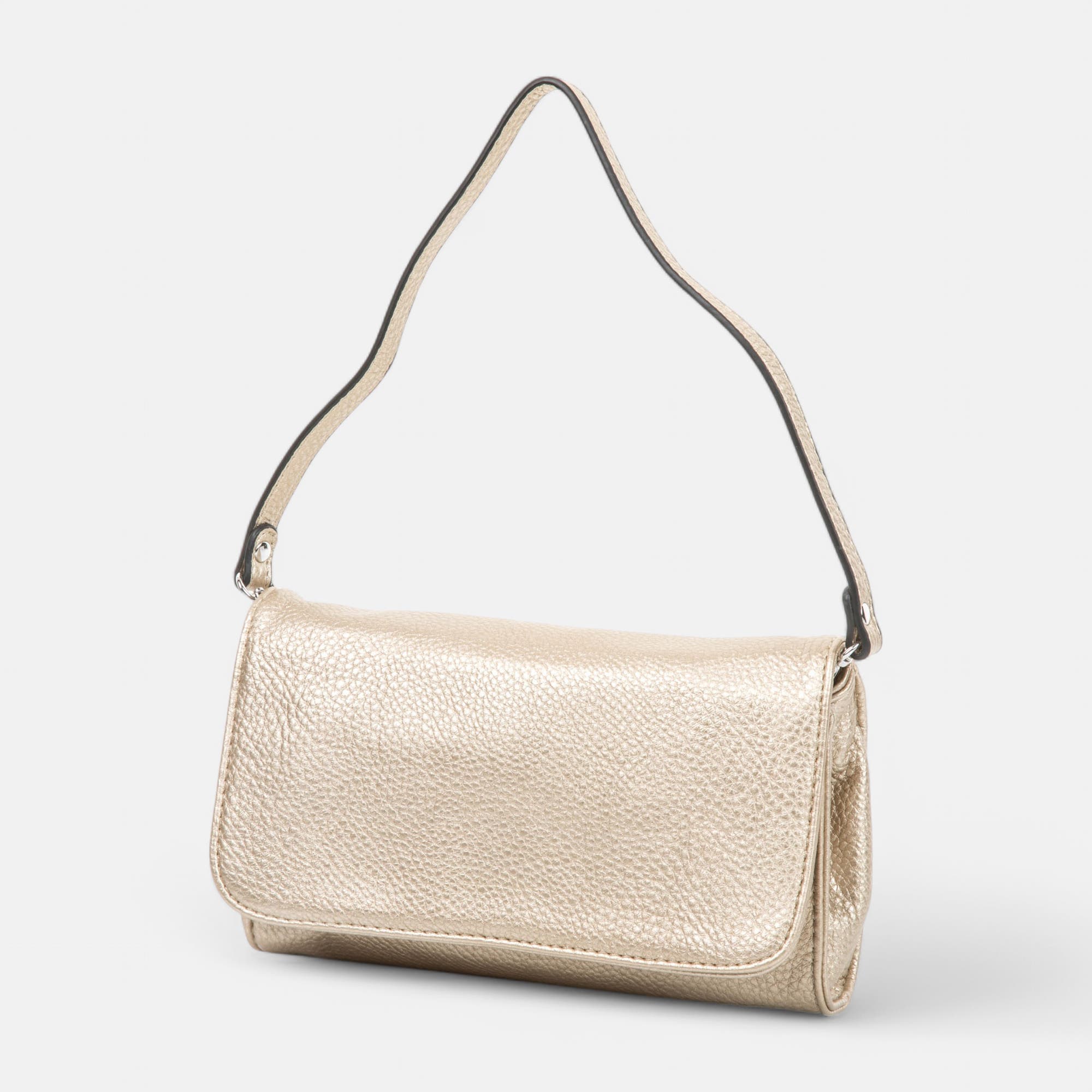 Sac bandoulière or