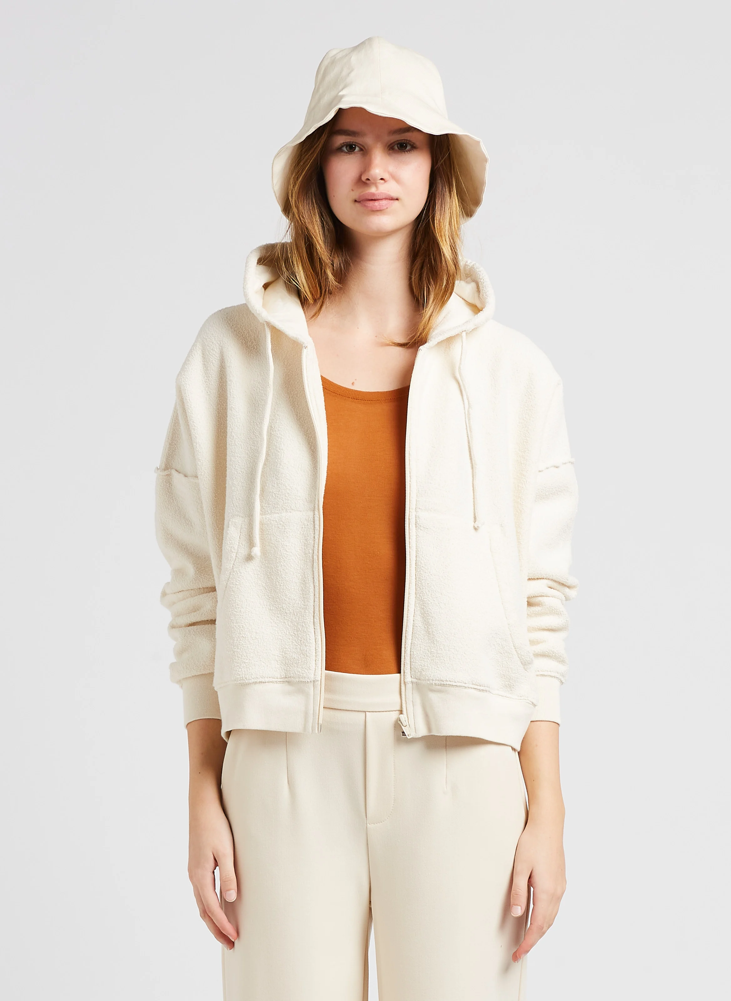 BOBYPARK - Sweat à capuche en coton bio | Beige