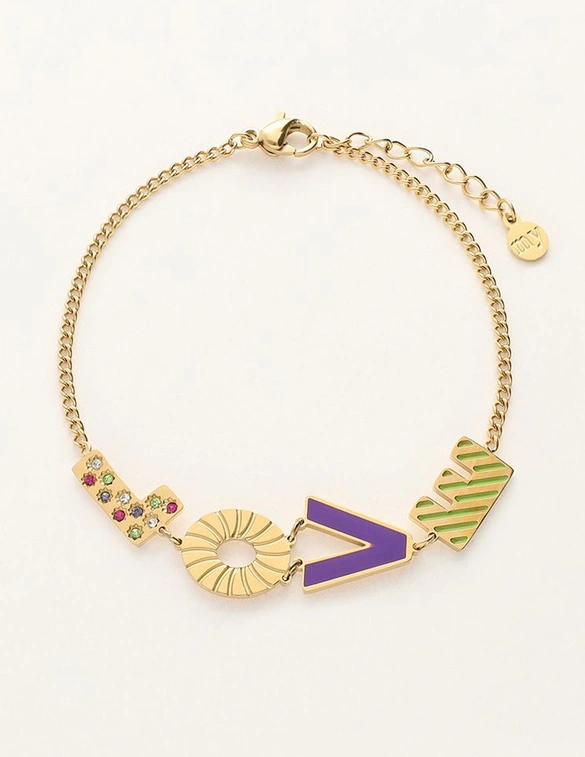 My Jewellery Armband love purple MJ10192